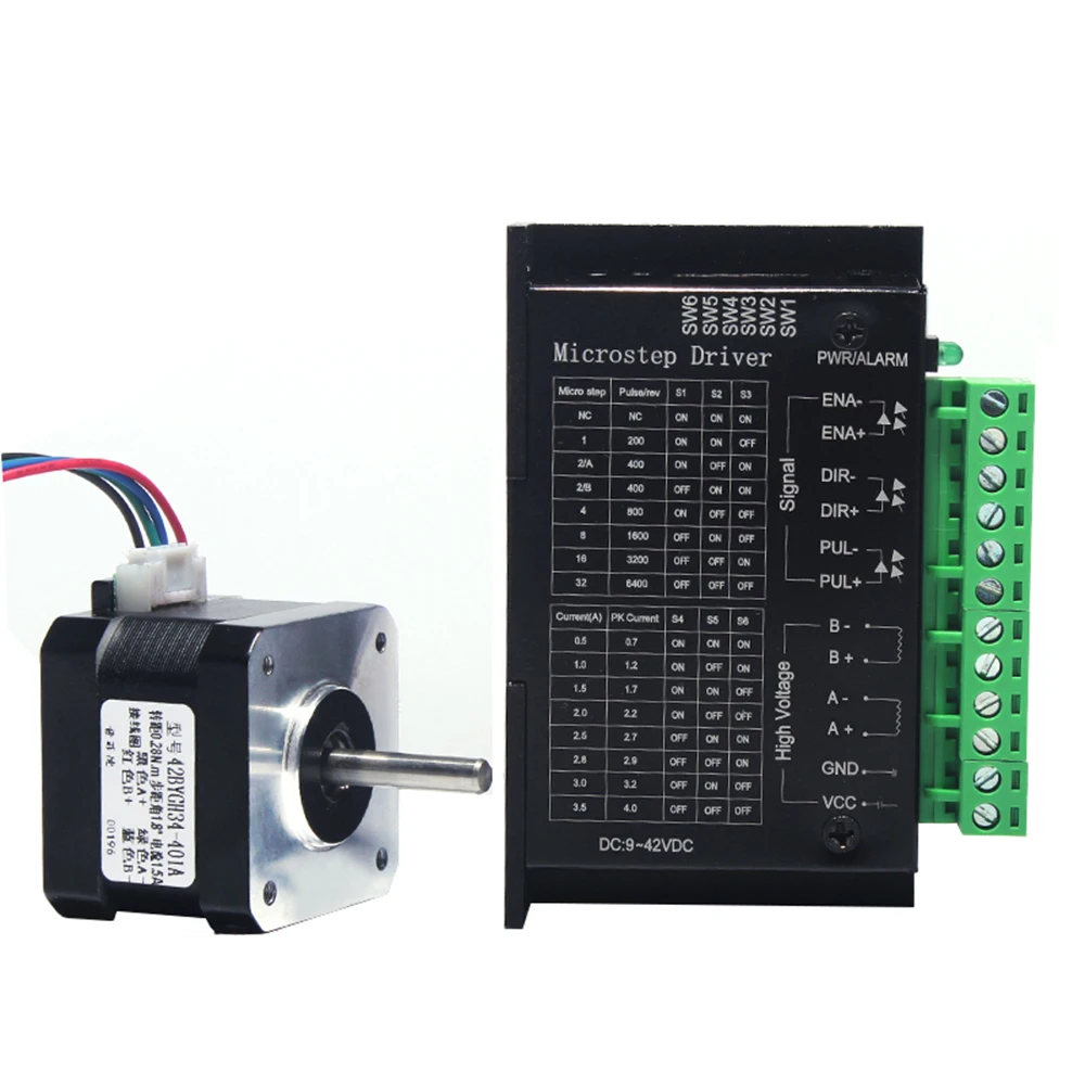 Nema23 2.2Nm шаговый Драйвер + наборы моторов TB6600 57HSS22 DC 9-42V для DIY оборудования и