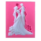 1 шт. силиконовая форма для свадебных пар, форма для помадки, инструменты для украшения торта Форма для шоколадной мастики