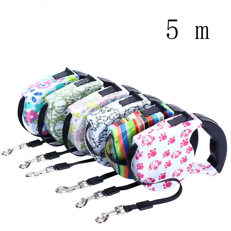 3/5 M Втягивающийся поводок для собак обучение ПЭТ Расширение тяговых канатов