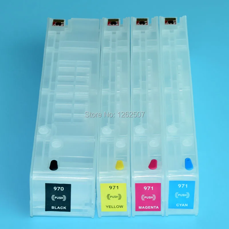 

200ml 120ml 970XL 971XL 970 971 Bulk Refillable Ink Cartridge With ARC Chip For HP Officejet X451 X551 X476 X576 Printers