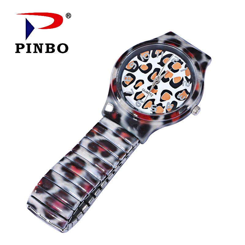 Женские наручные часы PINBO роскошные Брендовые Часы с леопардовым принтом и