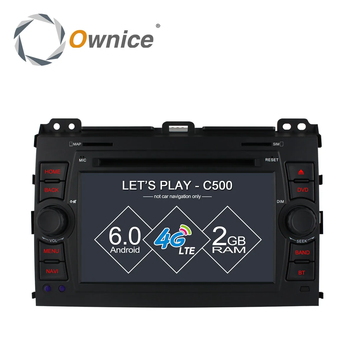 Ownice C500 4 Ядра Android 6.0 Dvd плеер Автомобиля GPS для Toyota Prado Land Cruiser 120 2003 2009 BT Г Радио 2 ГБ RAM