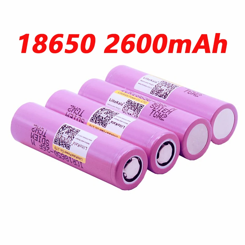 104 шт Новинка Liitokala 18650 2600mAh батарея ICR18650-26FM литий-ионная аккумуляторная батарея 3,7 V