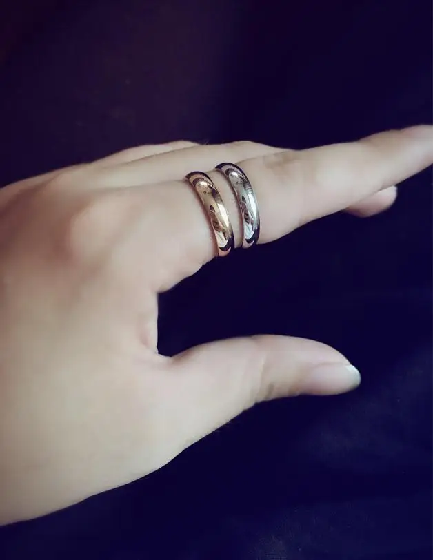 Парные кольца YUN RUO из розового золота 2020 пробы унисекс ювелирные изделия 316 л