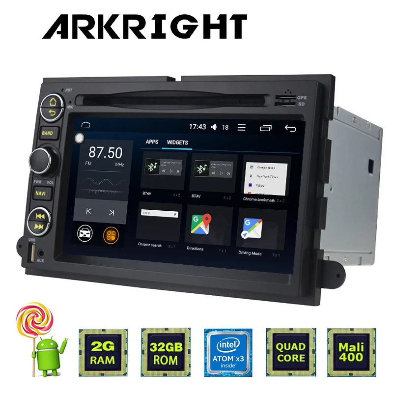 Автомагнитола 2 Din для Ford F150 мультимедийный плеер на Android 6 0 с 7 &quotэкраном Гб ОЗУ