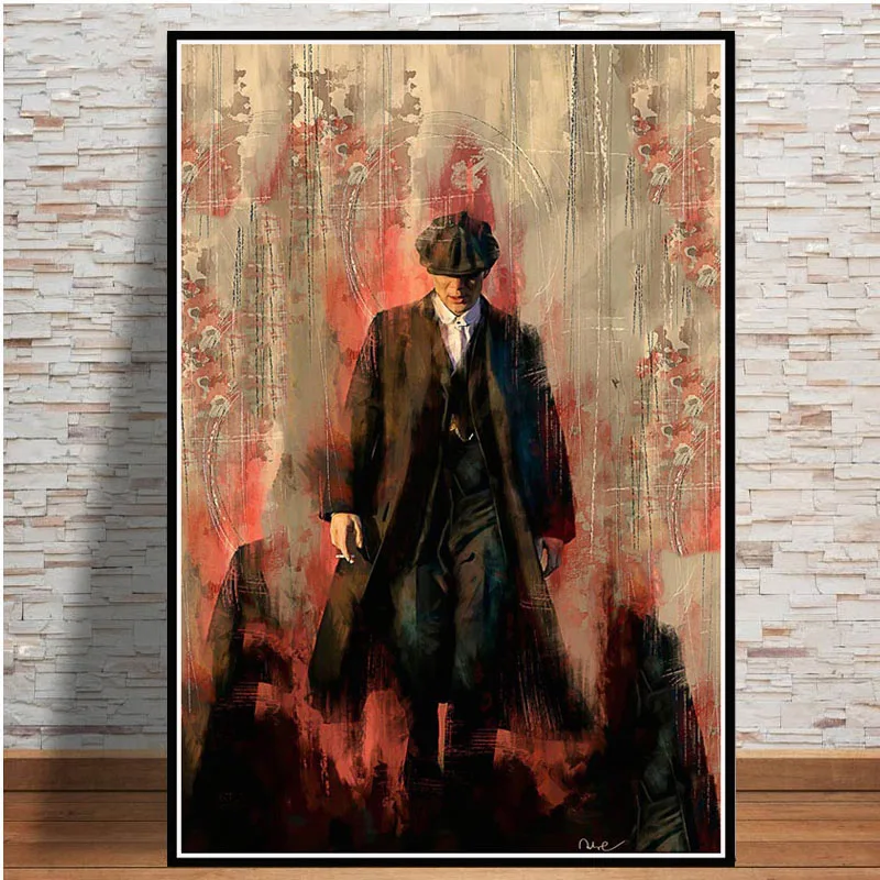 0006 Peaky blinds Cillian Murphy ТВ-шоу художественный постер Картина Настенная картина домашний декор плакаты и принты - Цвет: 0006