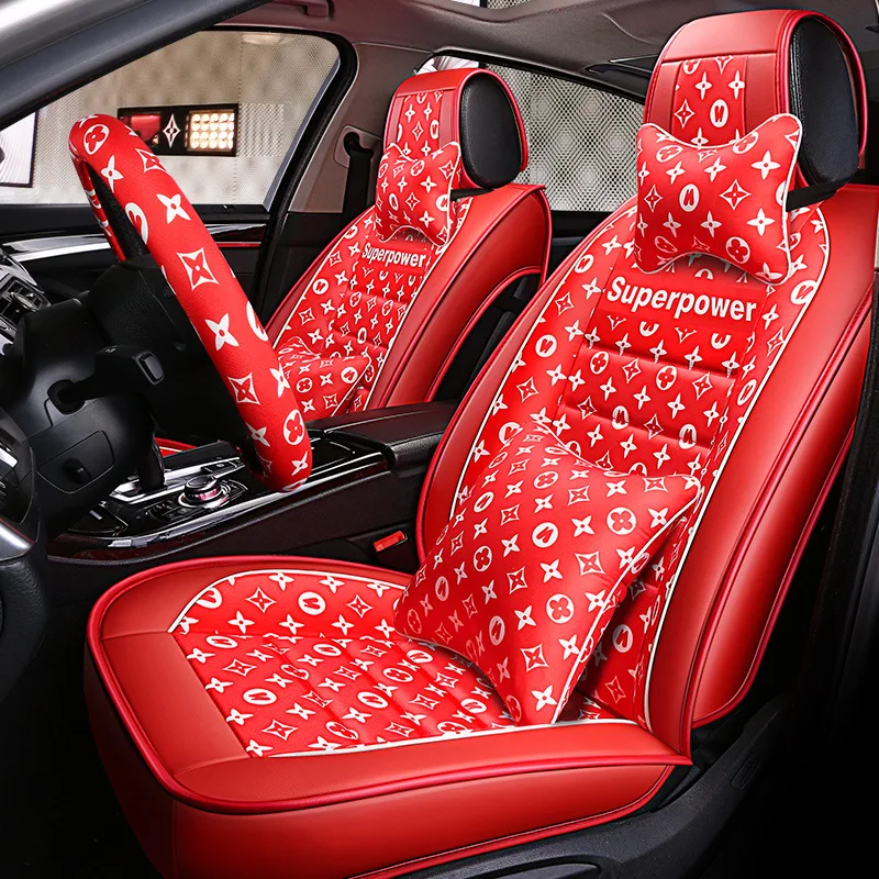 6 Модные decoracion para coches asitos кожаные сиденья покрывало для автомобильного сиденья чехлы для сидений мотоциклов Универсальный основной функция Cuscino авто - Название цвета: 6