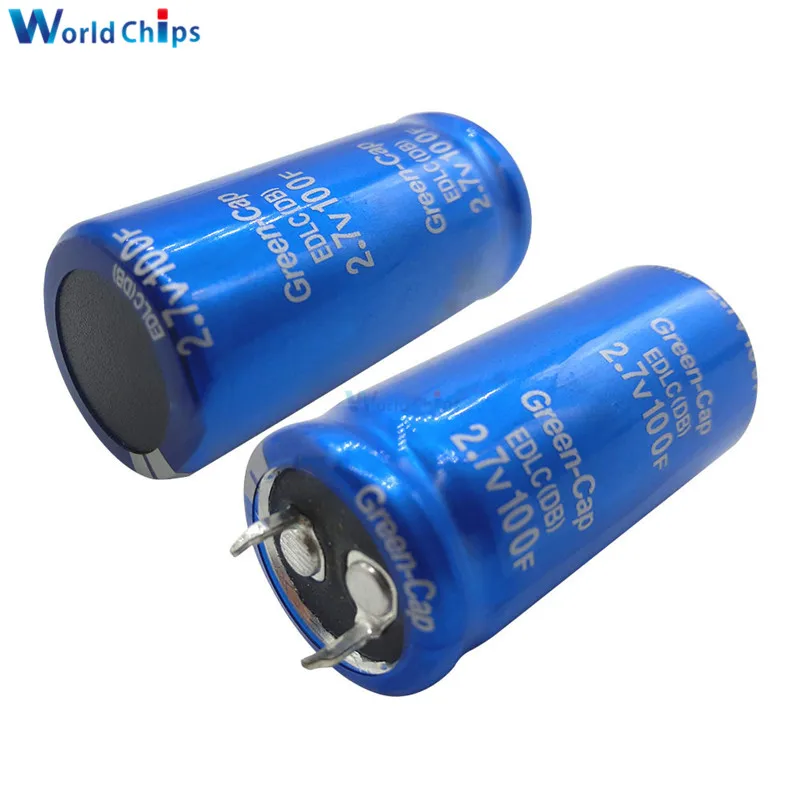 2 7 в 100F 60*18 мм супер фарад конденсатор 2.7V100F 60x18 Ultracapacitor Farad новые электрические