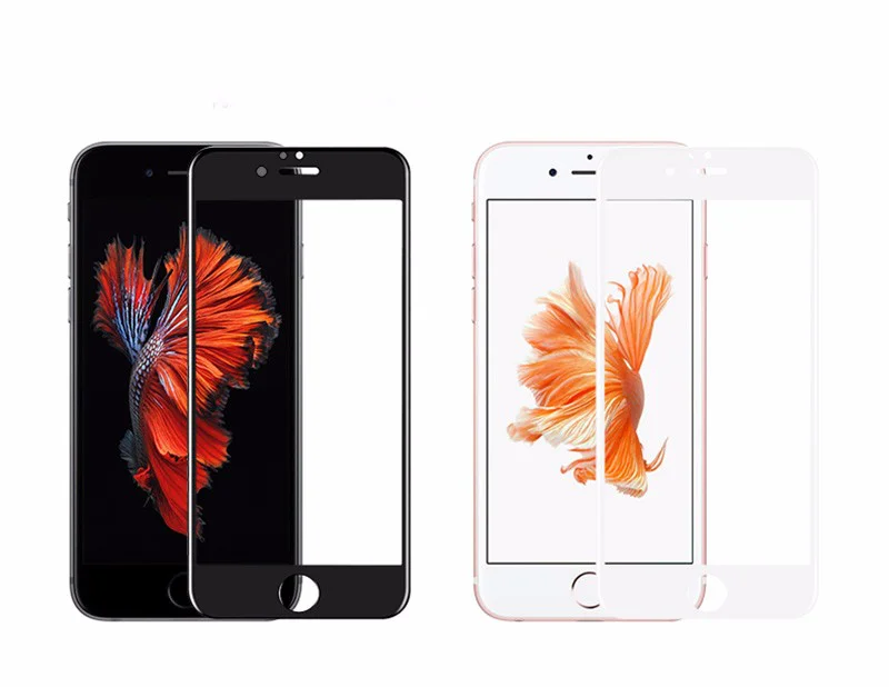 3D круглый изогнутый край закаленное стекло для iPhone 6 6S 7 Plus полное покрытие Защитная Премиум Экран протектор фильм безопасности Чехол