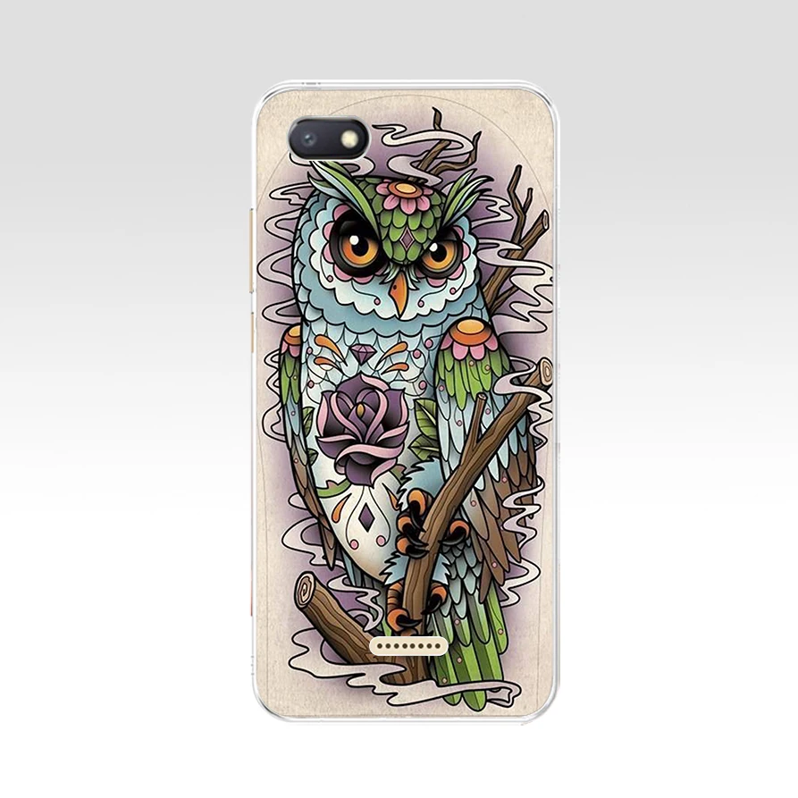 7 16 Xiaomi Redmi 6A case silicone cover 5.45" TPU Cartoon case on for Xiaomi redmi 6a redmi6a coque fundas phone bumper housing - Цвет: 7