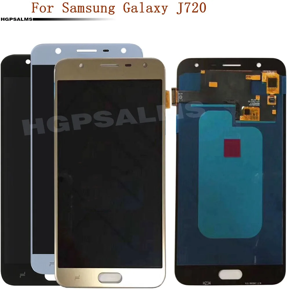 Для samsung Galaxy J7 Duo J720 J720F ЖК дисплей Дисплей Сенсорный экран стеклянная панель