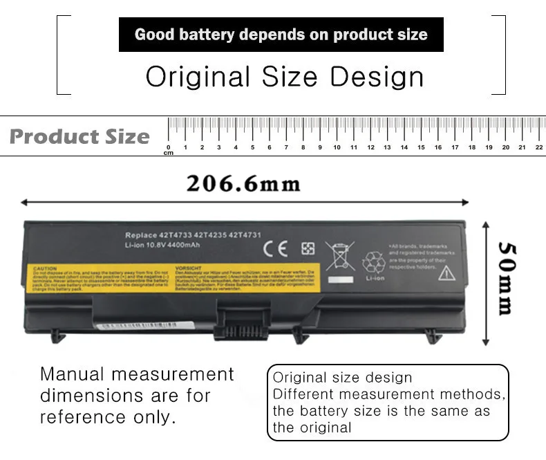 Аккумулятор для ноутбука Lenovo ThinkPad E40 E50 42T4235 42T4731 42T4733 42T4737 42T4753 51J0499 57Y4185 ASM 42T4703 42T4752