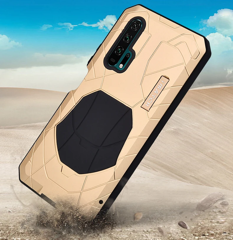 Повседневный водонепроницаемый чехол для huawei Honor 20 Pro противоударный сверхмощный силиконовый алюминиевый металлический чехол для Honor 20 20 Pro Чехол