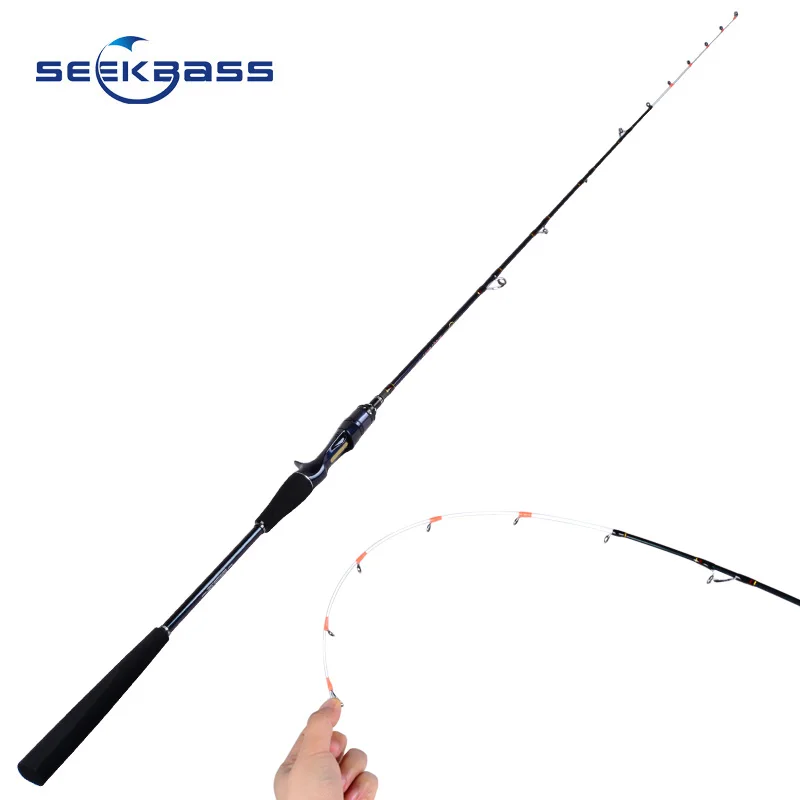 Новая продукция SEEKBASS 1 55 м легкая рыболовная удочка для лодки и кальмара в соленой