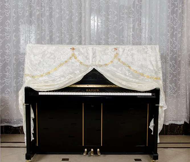 1 набор кружевной чехол для фортепиано с Цветочным Узором Вертикальный