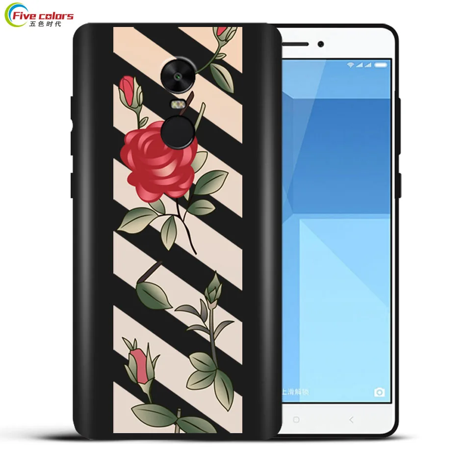 Пять цветов чехлы для телефонов с принтом Xiaomi Redmi Note 4x чехол 4 мягкий силиконовый