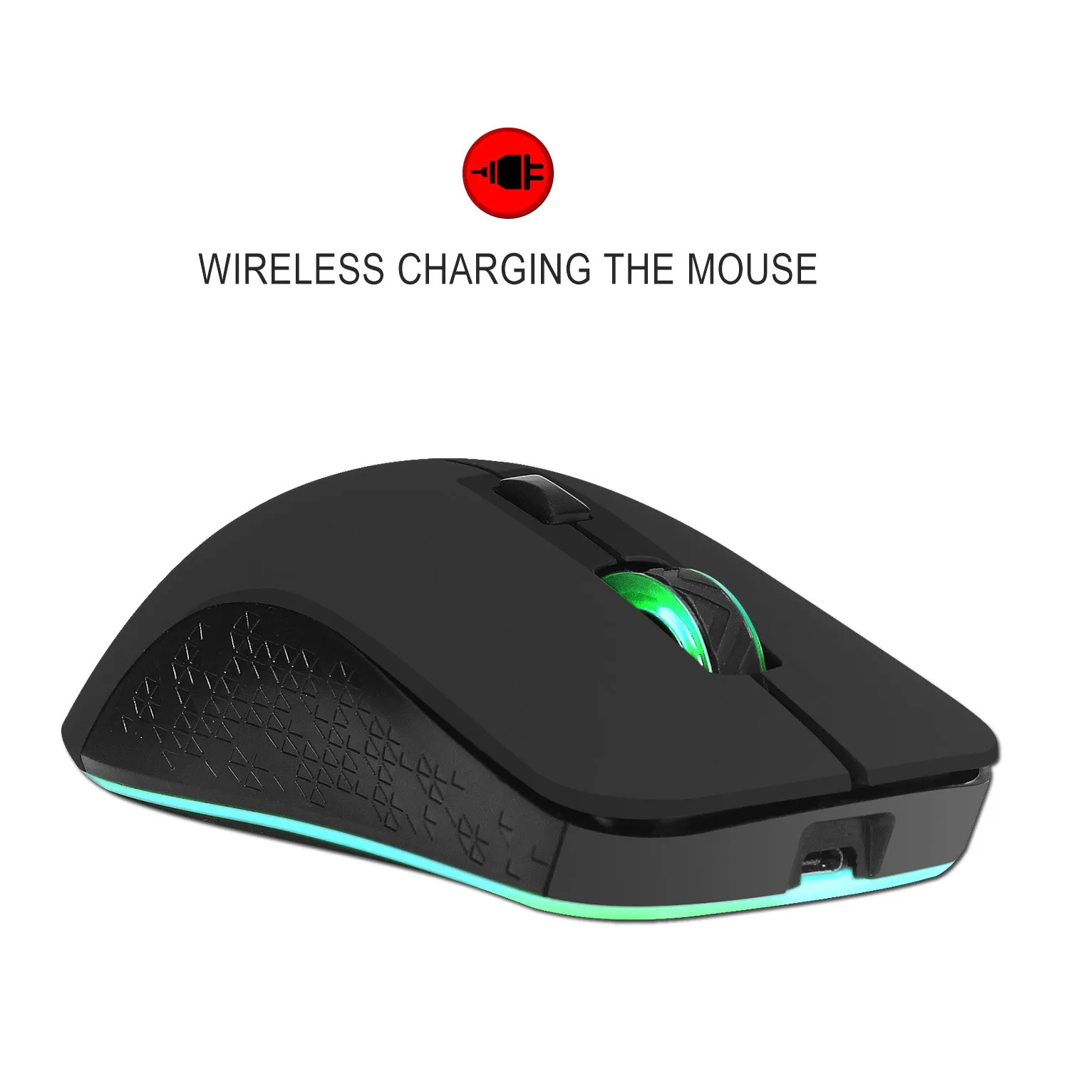 VOBERRY M20 Беспроводная игровая мышка 2,4 GHz 2400 dpi оптическая USB светодиодный регулируемое освещение эргономичная зарядная мышь