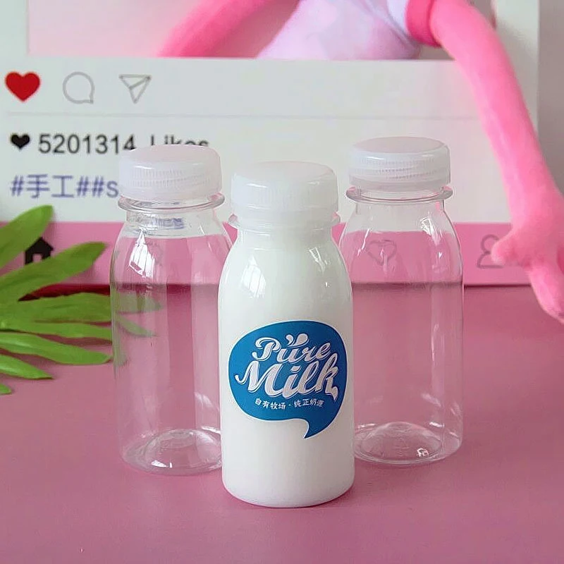 Счастливый обезьяна 20 шт./компл. 200 мл Slime коробка Пластик слизистой прозрачная коробка для хранения муку пушистой облачный Кристалл Slime глина