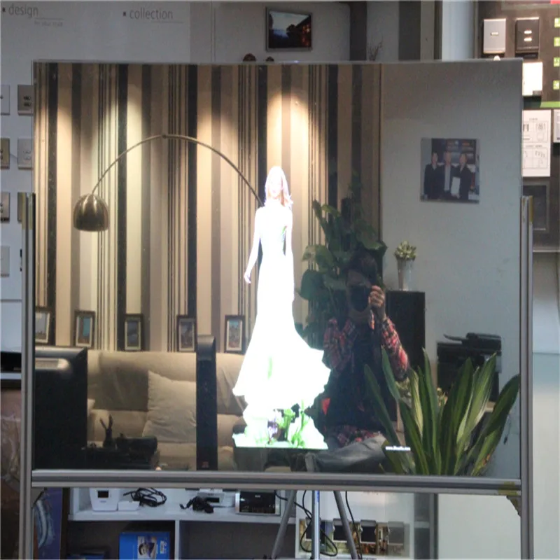 

1.52x5m Mirror /Black Rear Projection Screen for Fairs ,shows ,and demonstrations