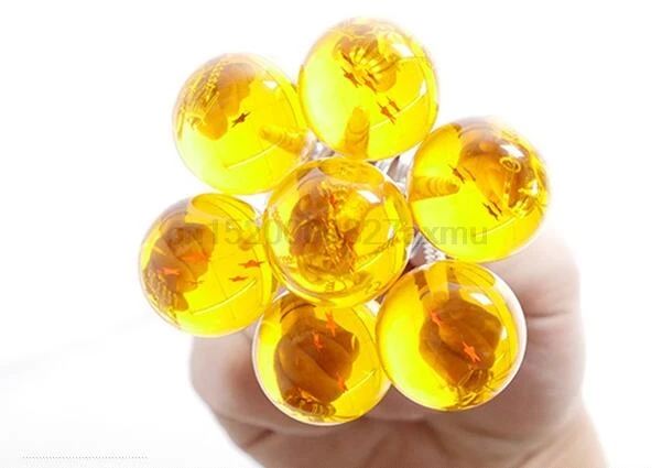 50Set Anime Goku Dragon Ball Super Keychain 3D 1-7 Stars Cosplay Crystal Key chain Collection Toy Gift key Ring 7PCS/Set | Украшения и