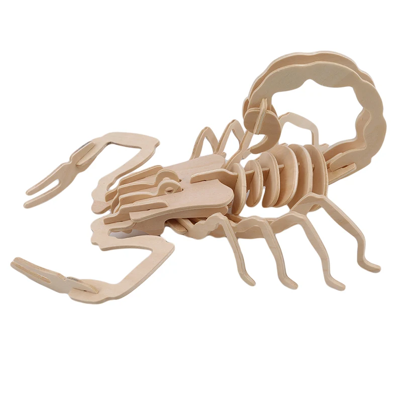 3d носки с трехмерной аппликацией в виде скорпиона модель игрушки деревянные