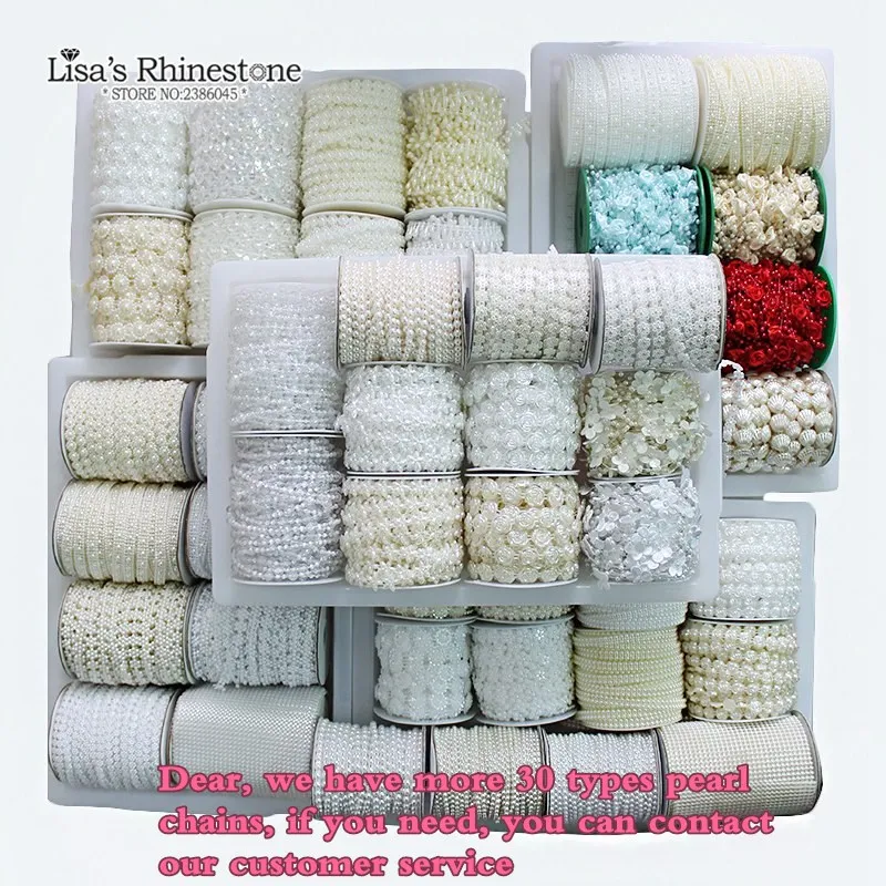 Пластиковая жемчужная отделка подсолнуха 9 мм полукруглые бусины цвета слоновой