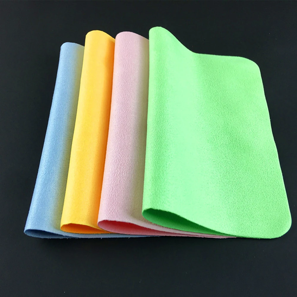 10PCS Random Color Glasses Cloth Copy Deerskin Microfiber Mirror Ultrafine Phone Screen Lens Wipe Eyewear Accessory | Аксессуары для