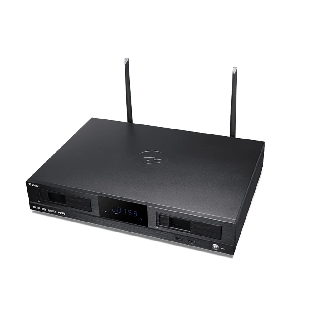 ZIDOO X20 медиаплеер 2 Гб DDR4 16 Гб eMMC телеприставка 4 к HDR Android TV Box двойной HDMI двойной жесткий диск двухдиапазонный Wifi Smart tvbox - Цвет: Black