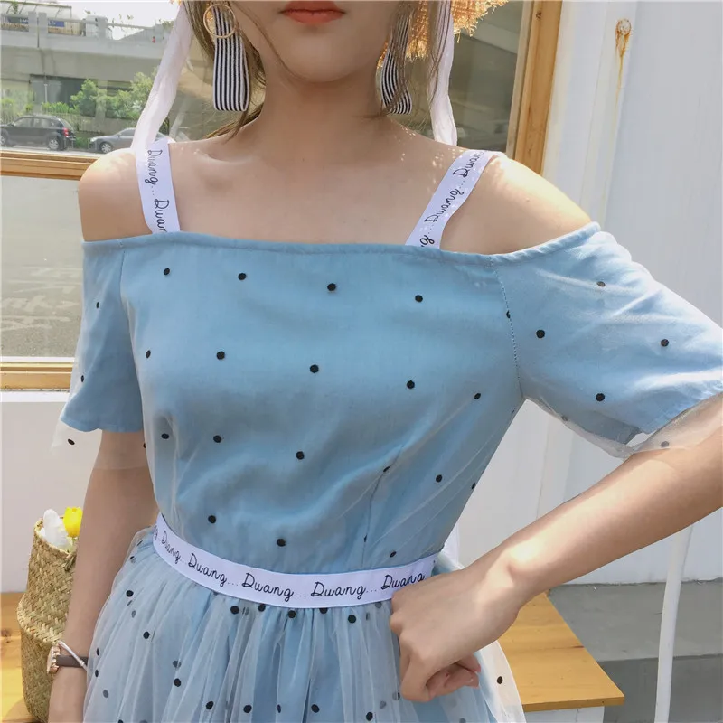 KYMAKUTU Лето Prairie Chic женское платье линии Высокая талия лоскутное vestidos mujer Спагетти