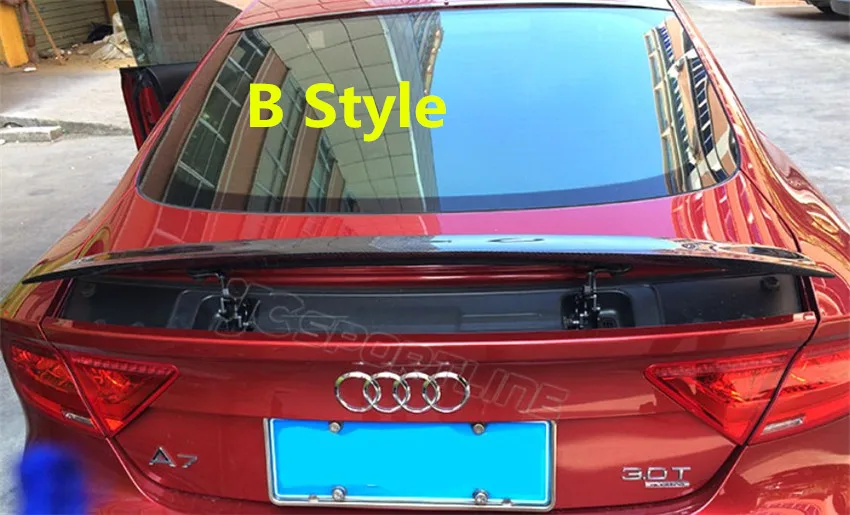 Авто спойлер из углеродного волокна для Audi A7 S7 RS7 2012.2013.2014.2015.2016.2017 Высокое