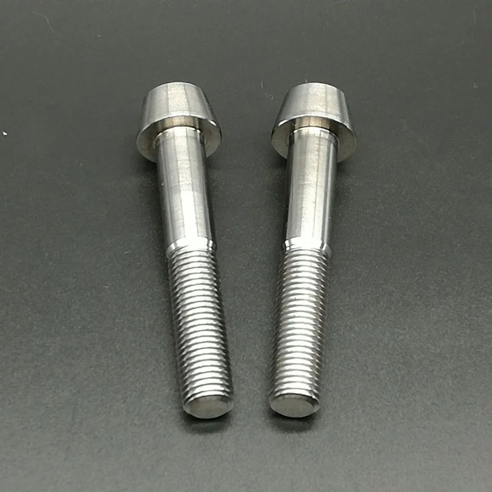 M10x60mm 1.25 Pitch Taper Head Titanium Ti For Ducati Front Brake Caliper Motor Bike Bolt Accessory 2pcs | Обустройство дома