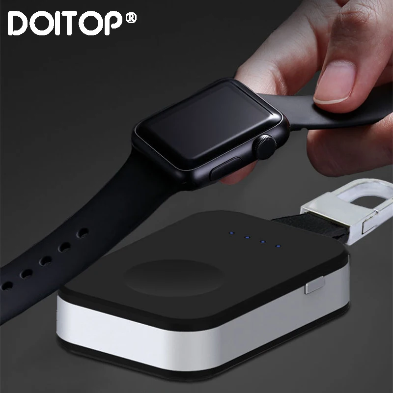 DOITOP внешний аккумулятор QI Беспроводное зарядное устройство для Apple Watch 1 2 3 4 серии