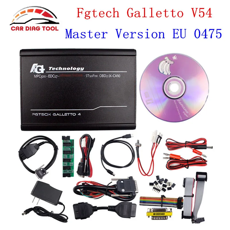 2017 недавно Fgtech Galletto V54 мастер FG Tech 0475 полный набор Поддержка bdm tricore бд загрузки БД