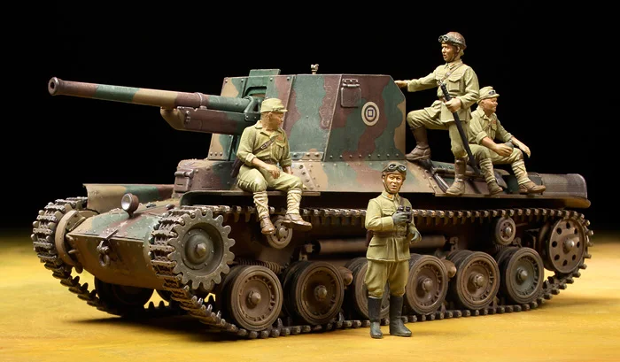 Tamiya scale model 135 in Japanese tank cannon vehicle and soldier Limited Edition 89775 | Игрушки и хобби