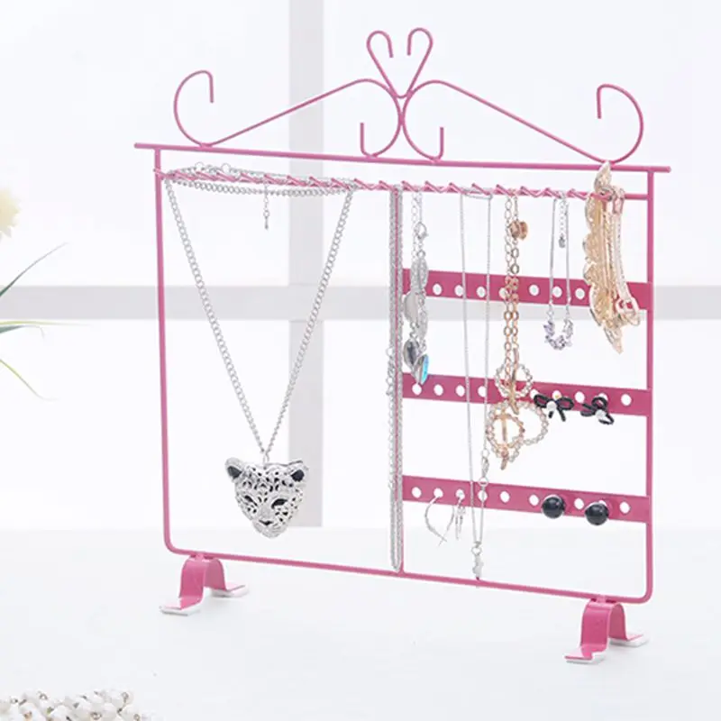 

Continental Retro Princess Iron Jewelry Frame Wedding Birthday Gift Creative Display Rack Earrings Jewelry Frame Model