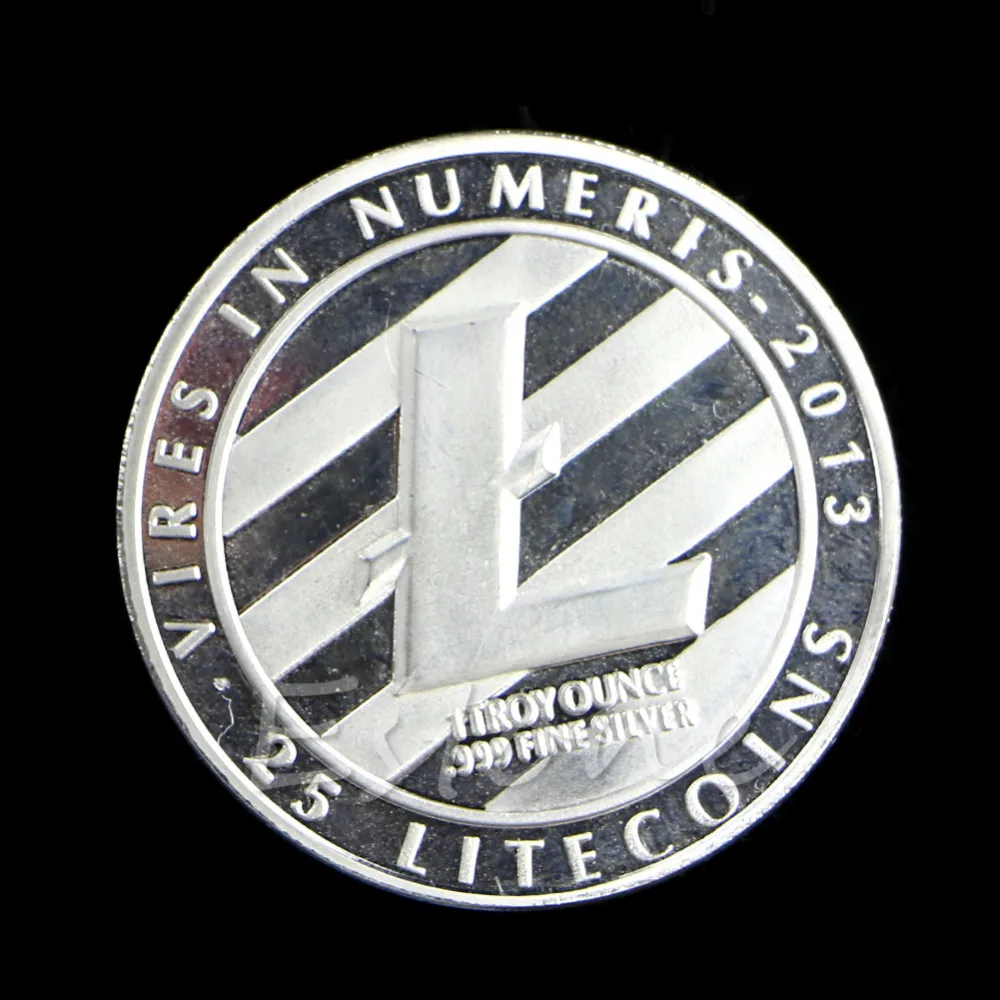 1 унций чистого. 999 Посеребренные 25 LTC Litecoin Vires numeris медаль новая монета | Автомобили