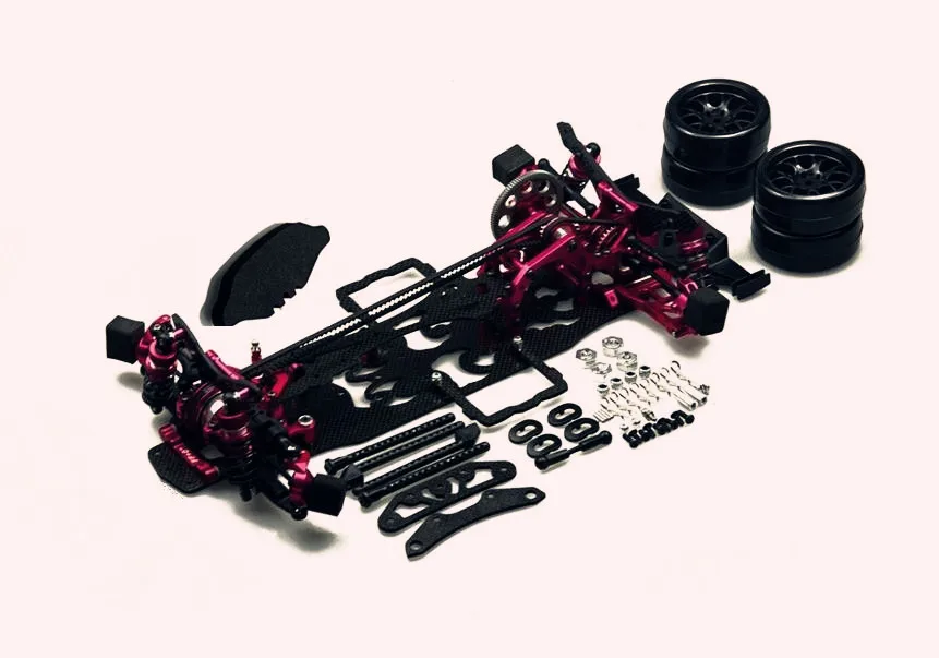RCMOY набор из сплава и углерода 1:10 RC Drift Car Kit для 3 гонок Sakura D4 AWD 4WD Бесплатная