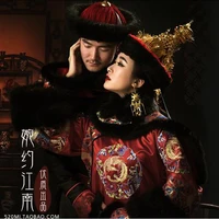 gu meng qing dynasty qifu winter costume for lovers men and womens costume sets elegant classic gorgeous costume
