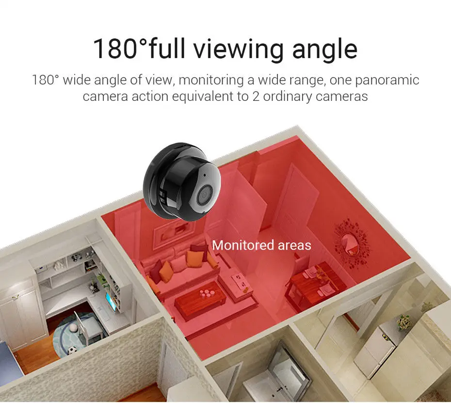 Home Security 960P/1080P HD Mini Web Camera WiFi IR-CUT Night Vision Two-Way Voice Phone Babysitter USB Baby Babyphone | Безопасность и