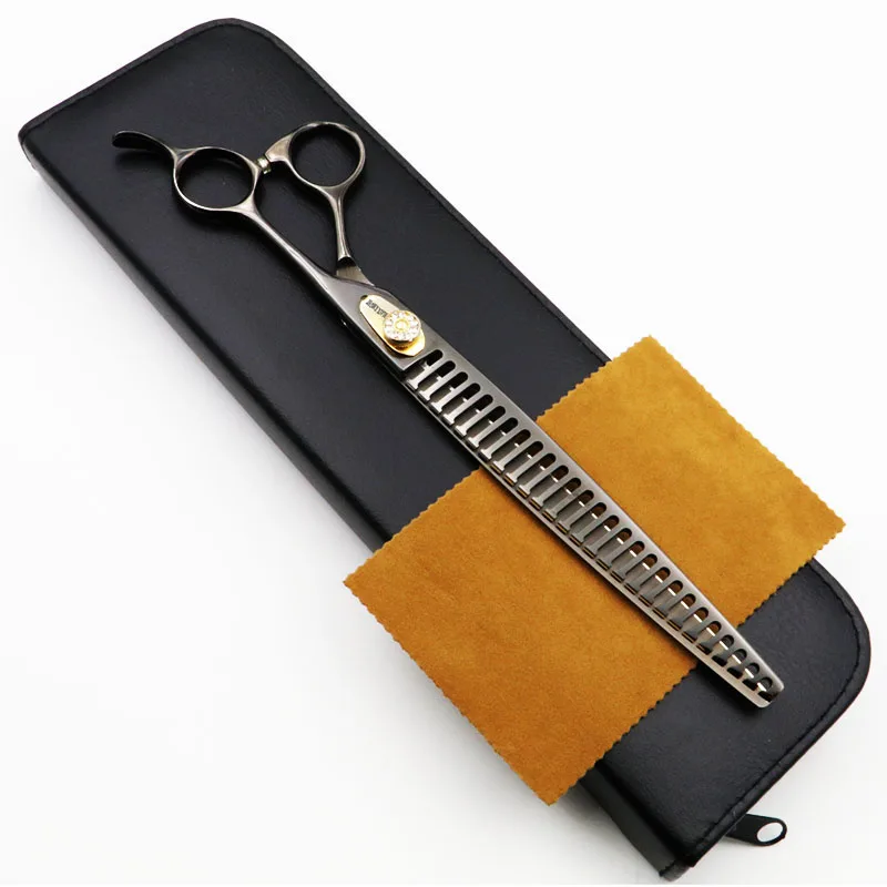1 pcs add case 8," ножницы для ухода за животными профессиональные ножницы для стрижки волос для собак и кошек - Цвет: 1 pcs add case
