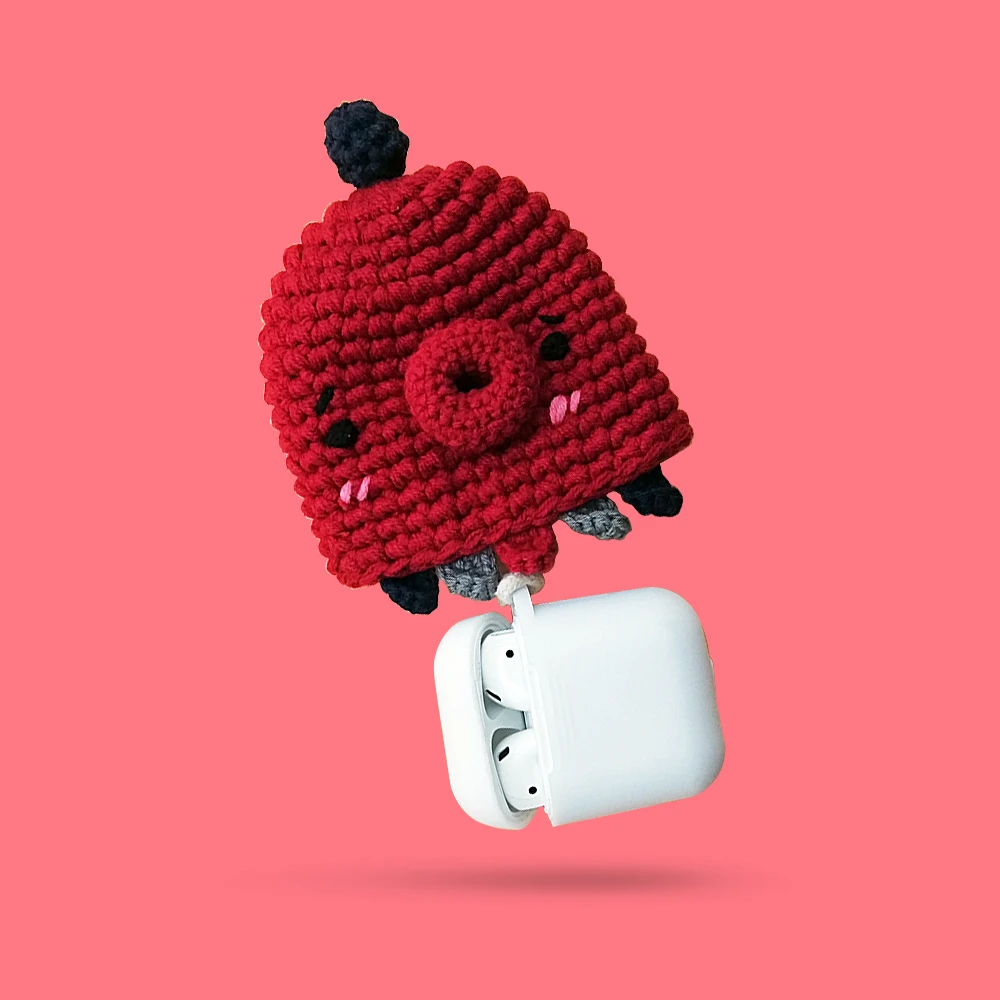 Для Apple Airpods ручной работы вязаный мультяшный вязаный чехол Защитный чехол для air pods чехол для наушников s Аксессуары
