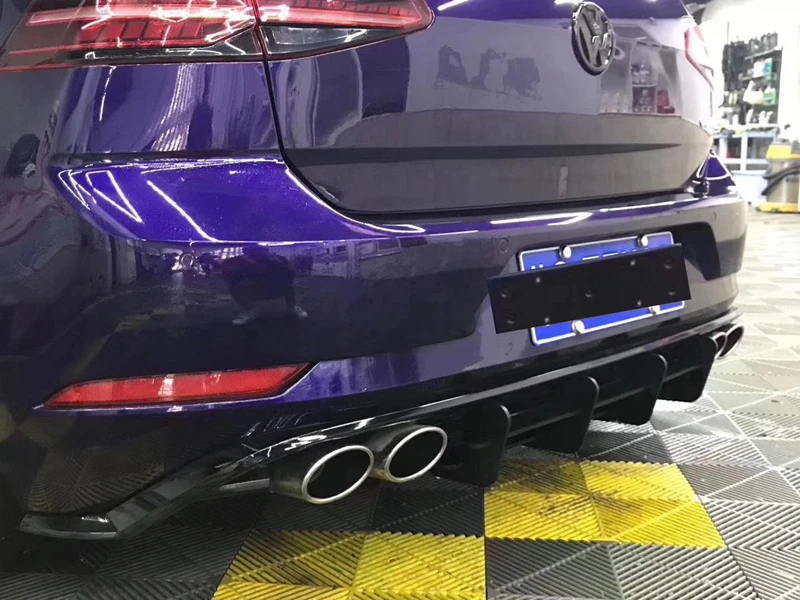Для VW Golf 7/7,5 ABS задний бампер диффузор бампер для Volkswagen MK7 и 7,5 Rline и GTI средства ухода за кожей комплект бампер спойлер задней крышки задний спойлер