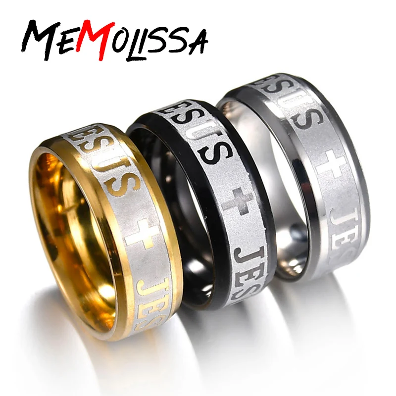 MeMolissa Vintage Crown Ring JESUS Christian Cross Couple High Polished For Men and Women Engagement Gift for Friends | Украшения и