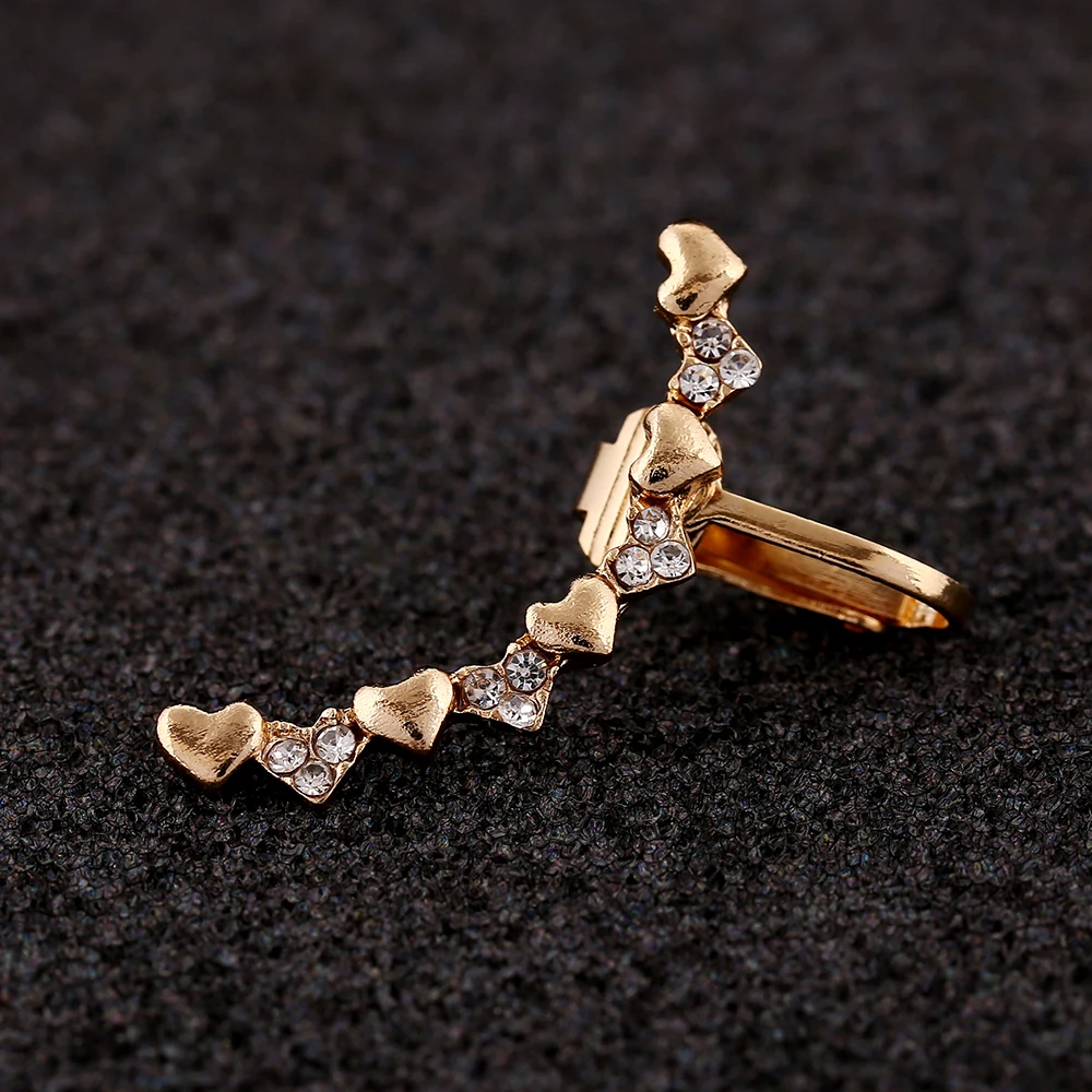 Женские серьги-манжеты ZLDYOU с кристаллами золотое/серебряное покрытие | Украшения