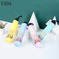 yada 2022 high quality charms folding star pattern umbrella rain women uv umbrella for womens brand umbrellas ys408