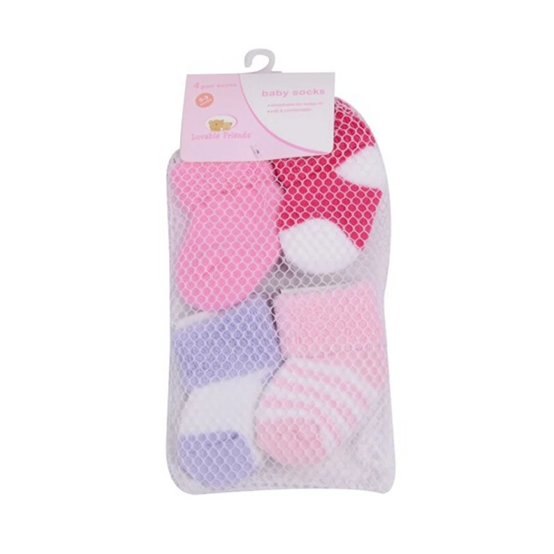 4 пар/лот носки для новорожденных одежда маленьких девочек 0 3 месяцев Теплые