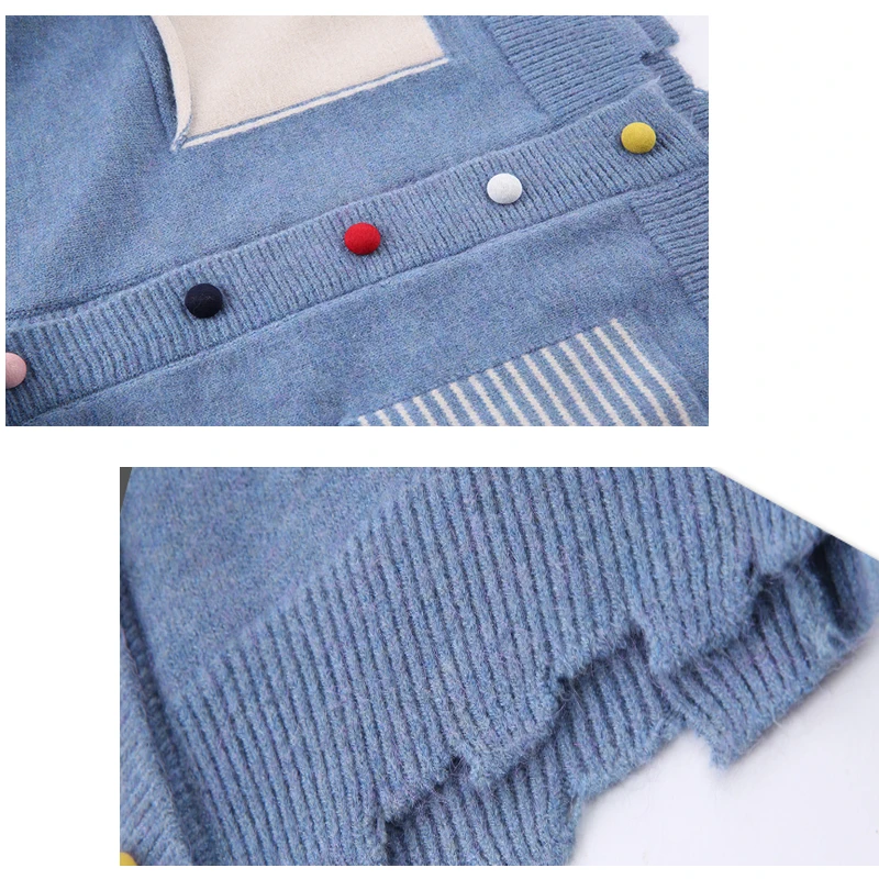 Женский кардиган свитера 2018 Осень-зима женский с длинным рукавом свитер вязаный