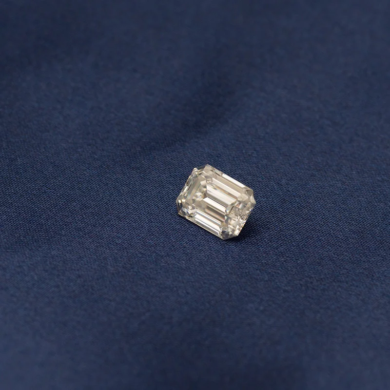 NiceGems 0.27CTW Изумрудный драгоценный камень Муассанит 5*3 мм EF цветной Свободный