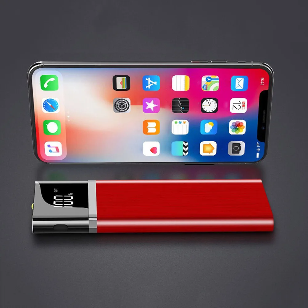 Большой емкости сплава мобильный источник питания с ЖК-дисплеем power Bank
