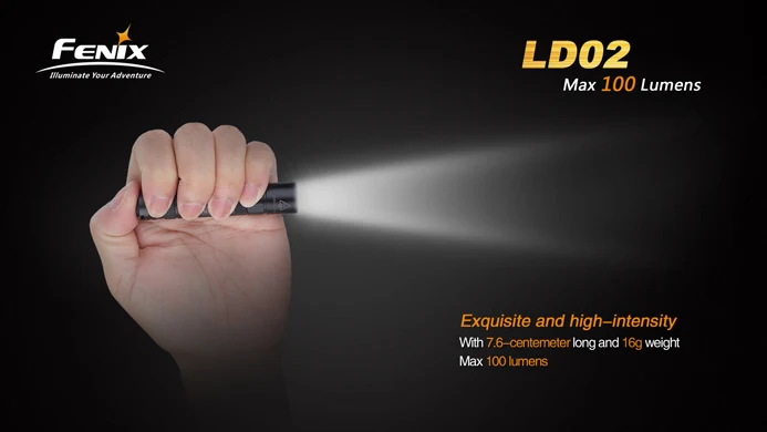 Fenix LD02 Cree XP-E2 светодиодный AAA фонарик Фонарь фонарики Макс 100 люмен